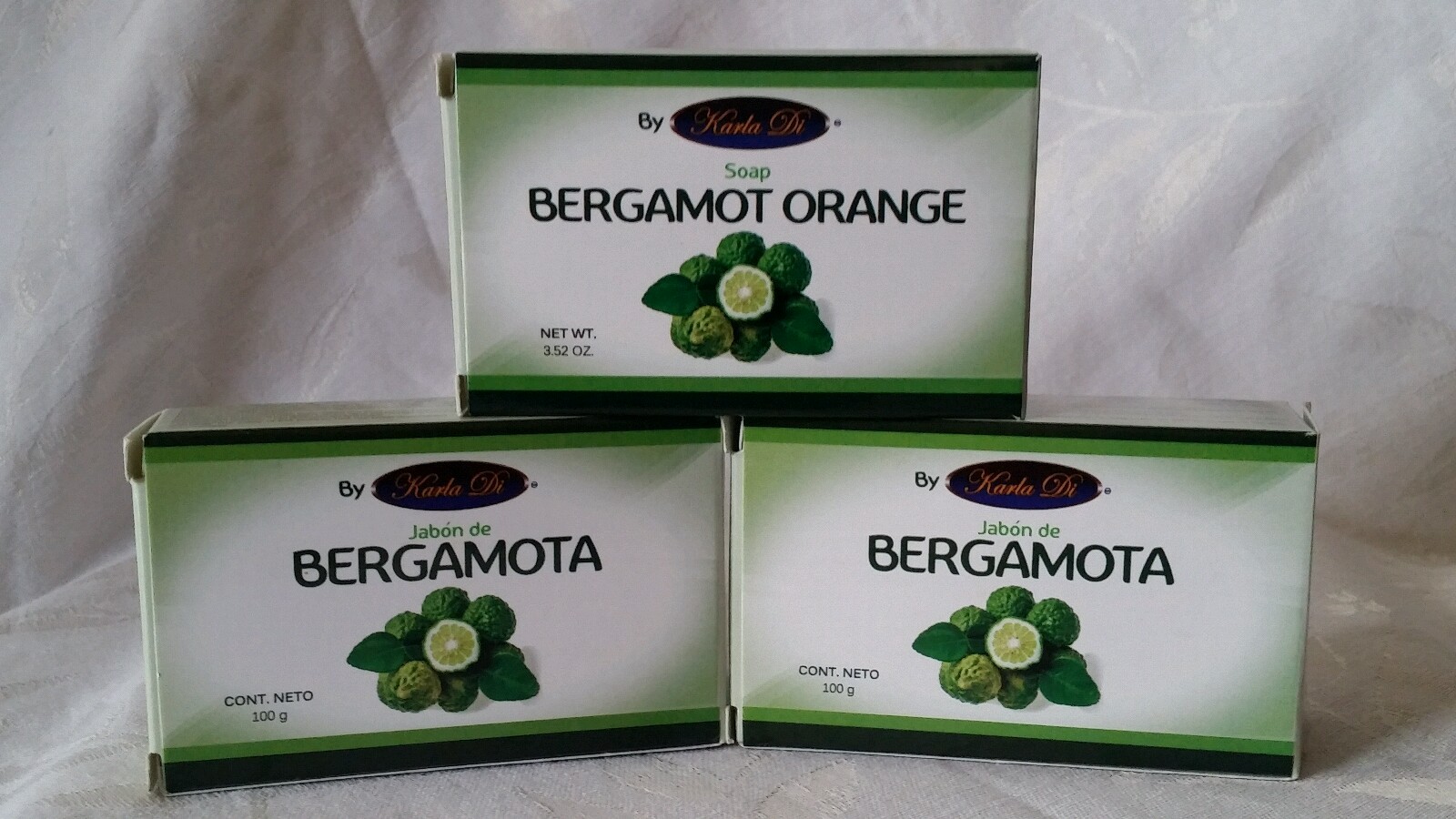 { 3 Pack } Bergamot Soap///Jabon de Bergamota 100g