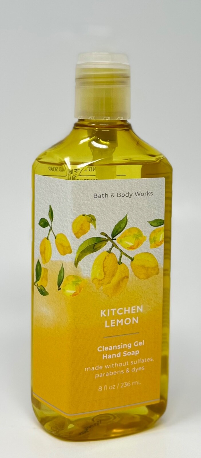 1 NEW BATH & BODY WORKS KITCHEN LEMON CLEANSING GEL HAND SOAP WASH PUMP 8 OZ