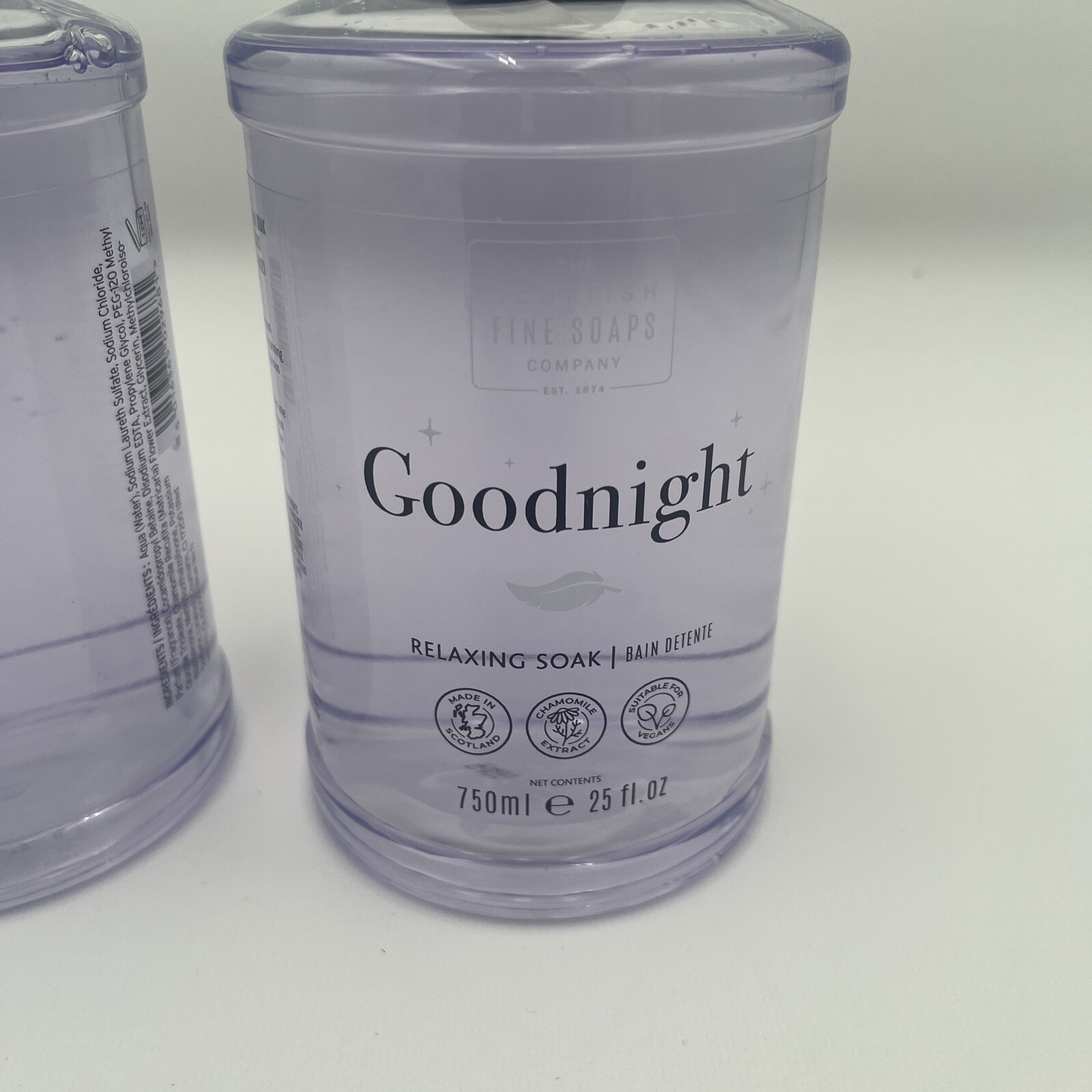 (2-Pk) THE SCOTTISH FINE SOAPS GOODNIGHT Lavender Chamomile RELAXING BATH SOAK