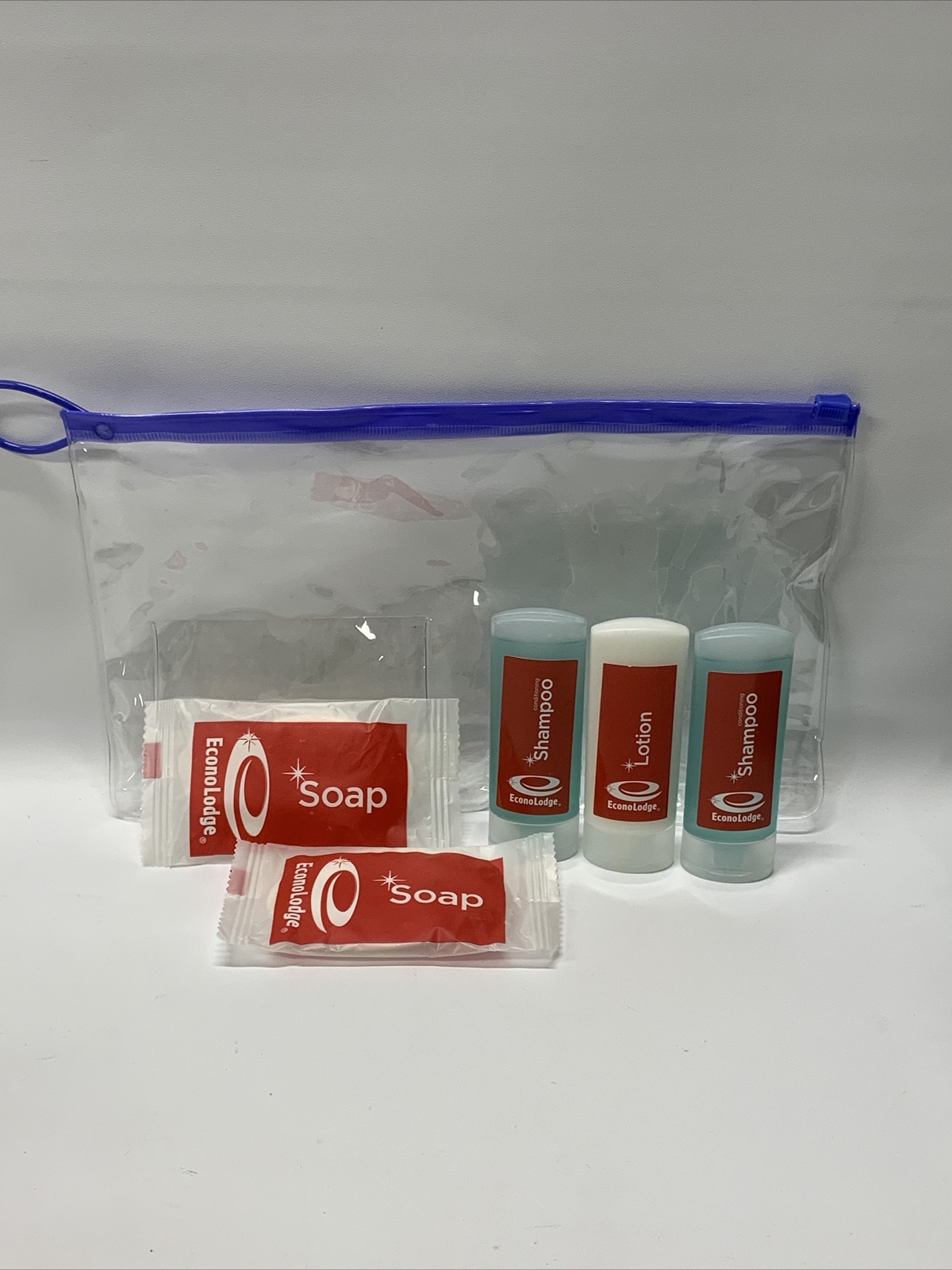 EconoLodge Travel Kit! Soap, Shampoo, & Lotion Bathroom Bag Kit Personal Care