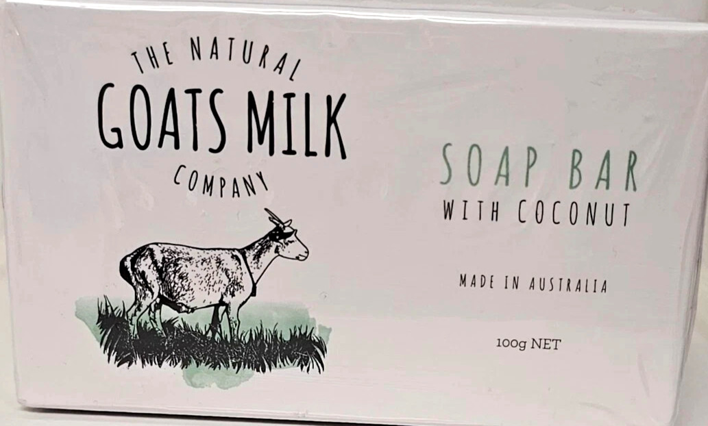 3 x The Natural Goat Milk Company with Coconut Soap Trio. Made In Australia