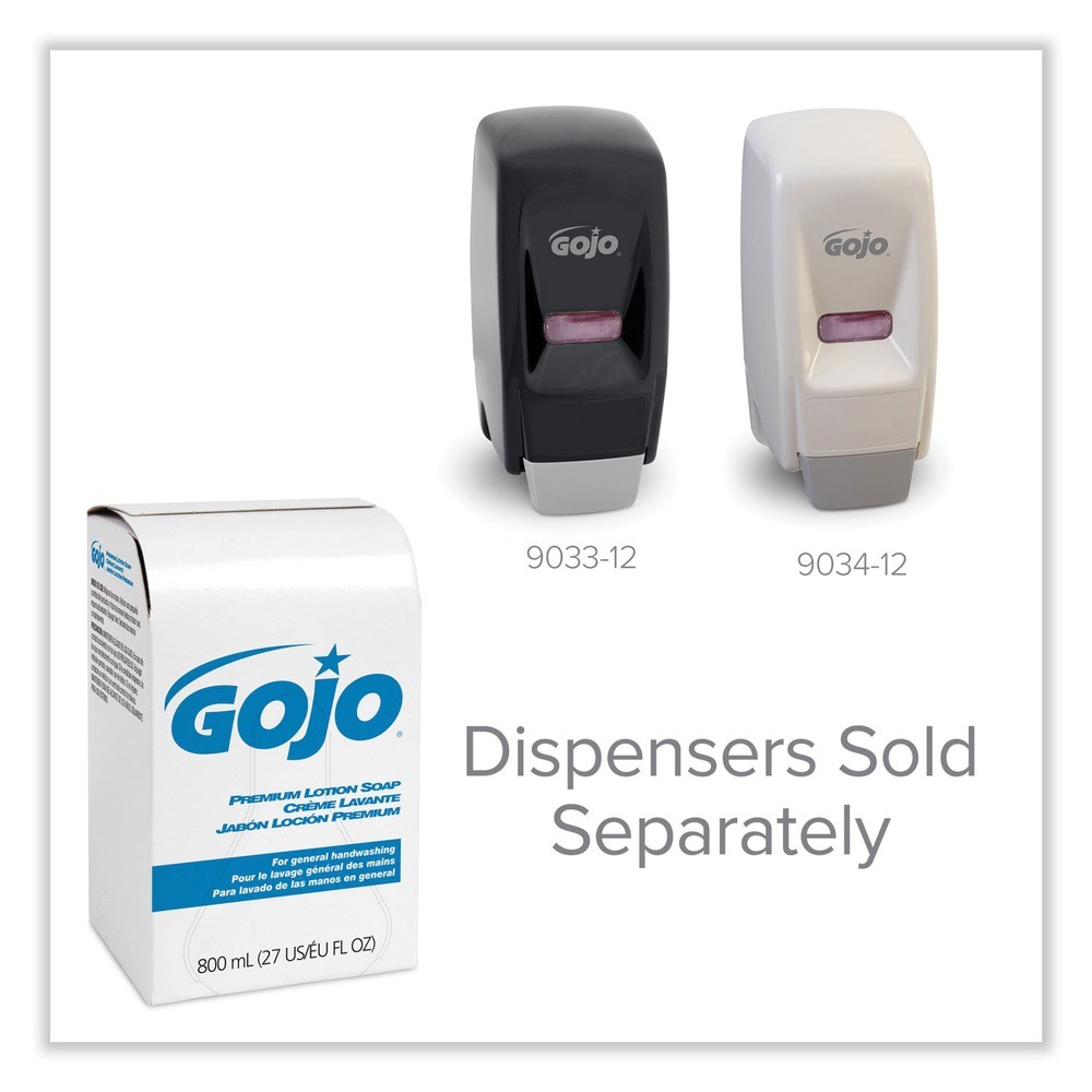 GOJO 910612CT 800 ml Premium Lotion Soap Refill – Waterfall (12/CT) New