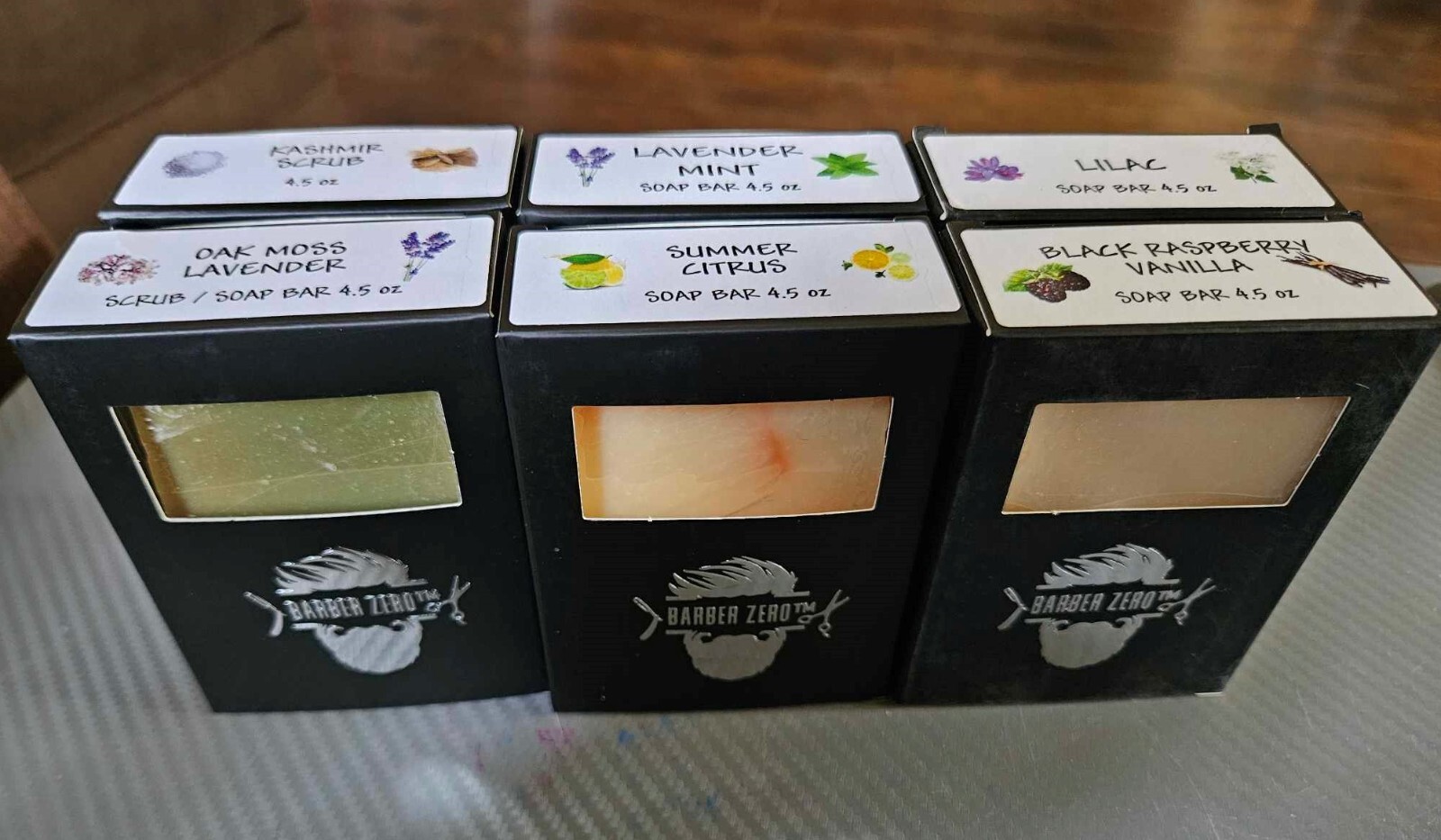 BarberZeroUSA Cold processed soaps – 6 bars (4.5oz each) 