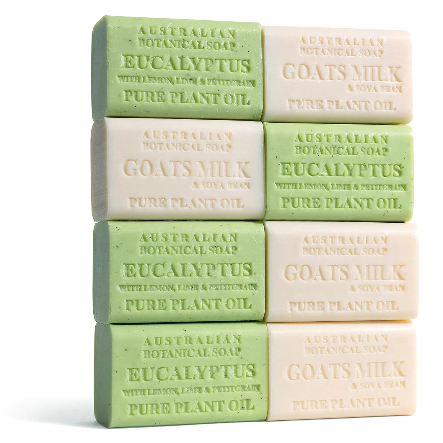 Australian Botanical Men’s Soap Bars, Duo Pack Luxury Body and Beard Bars, Eucal