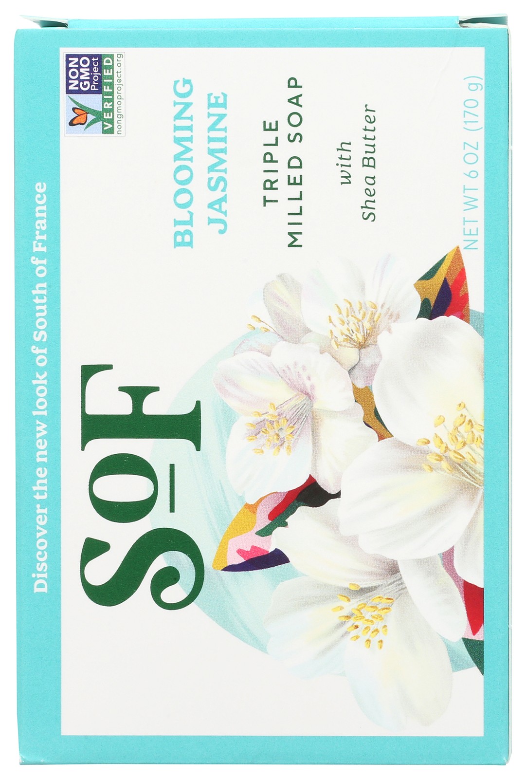 Triple Milled Blooming Jasmine Bar Soap By South Of France 6 Oz 1 Pack