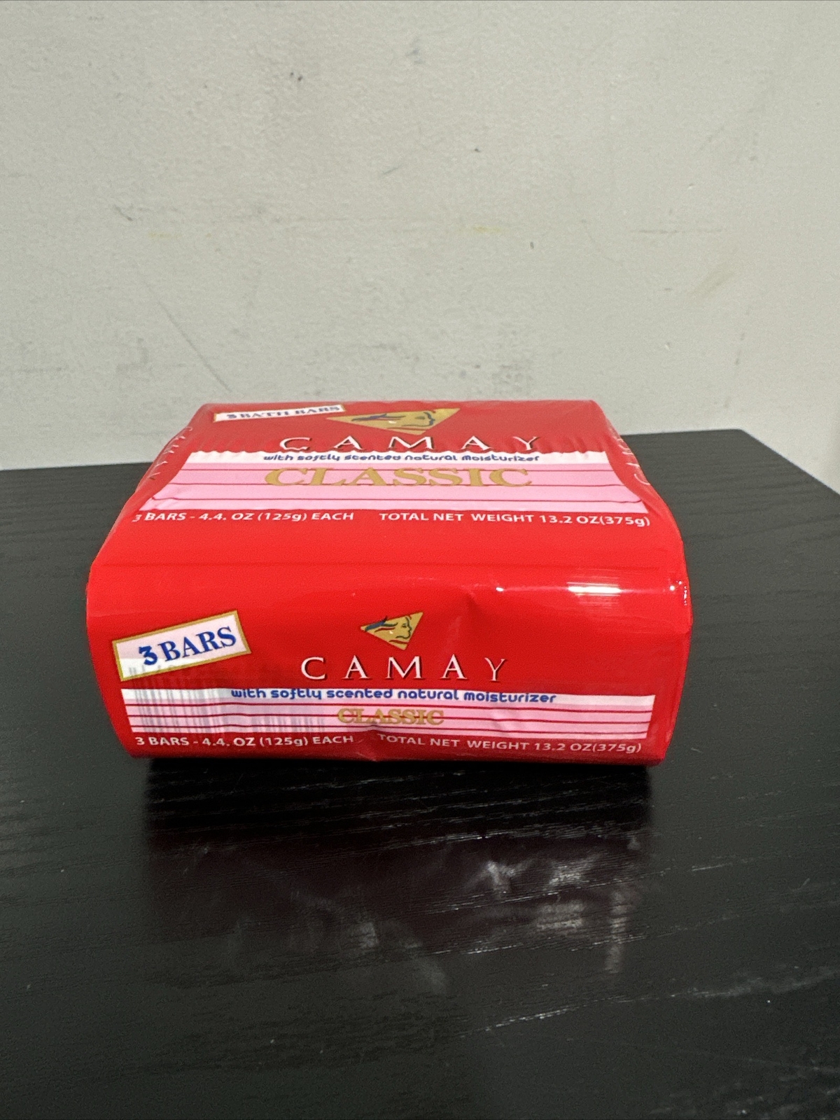 Camay Classic Pink Soap Softly Scented Beauty Bar 3 Pack Bath Bars 4.4oz Ea