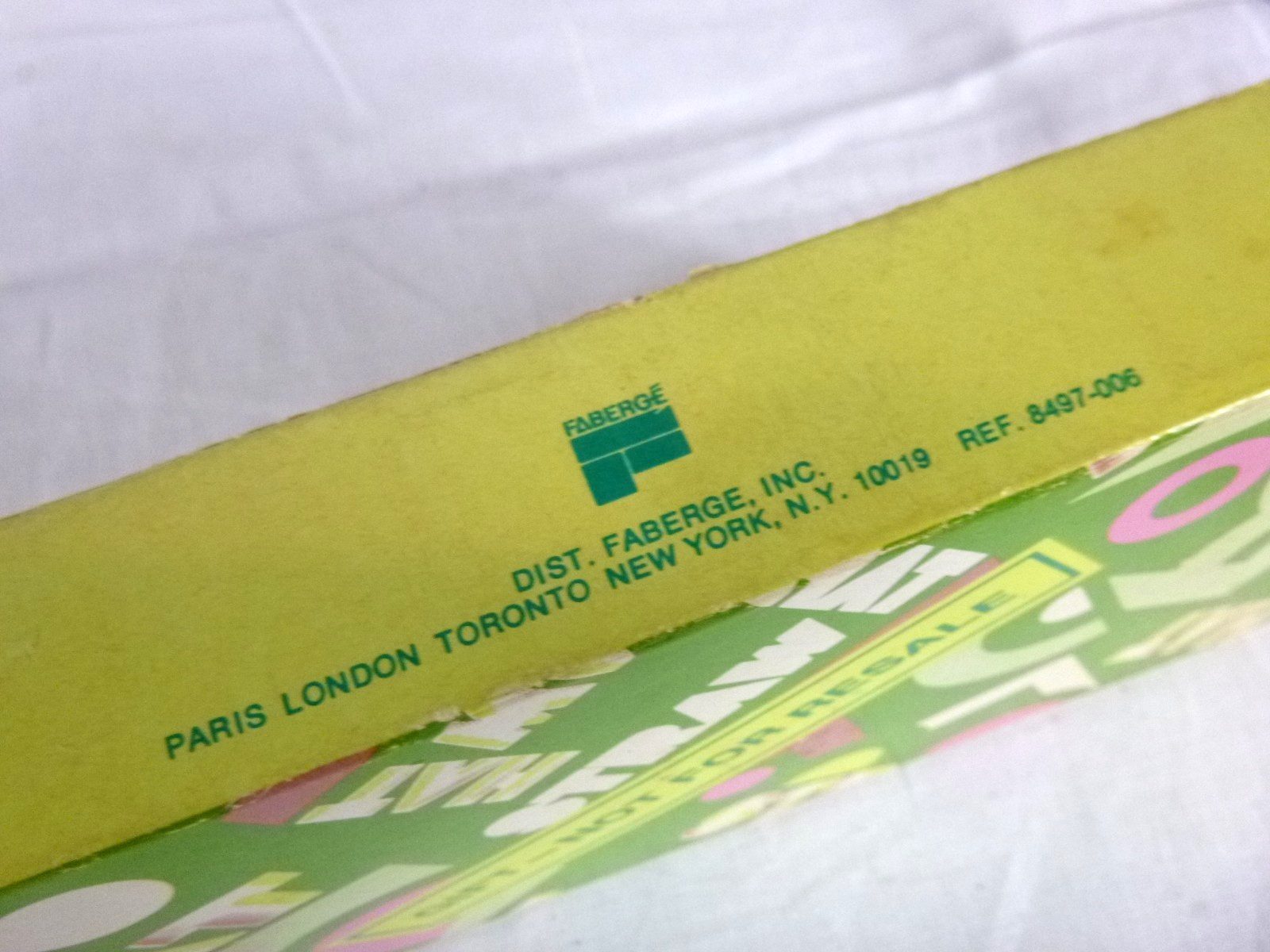 Vtg Faberge Straw Hat French Milled Soap Orig Pkg 3 Bars 2.75 oz Each