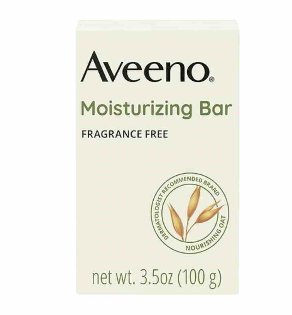 2 Pack Aveeno Moisturizing Bar For Dry Skin 3.5Oz Each Dermatologist Recommended