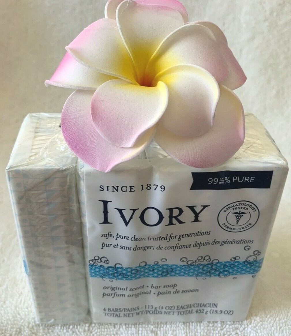 IVORY CLEAN***Original***99.44% PURE CLEAN SOAP (4 BARS)~~4 OZ/EACH~~NEW~~SEALED
