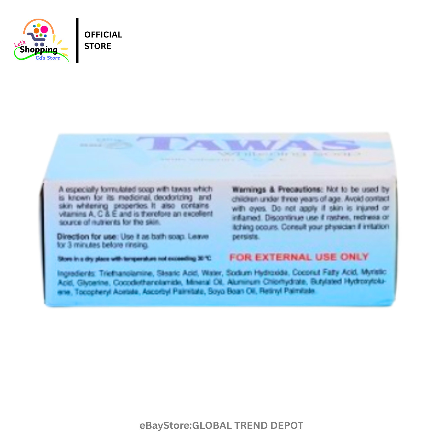 RDL Tawas Bath Soap 2 Boxes x 135g Each New Authentic Free Shipping