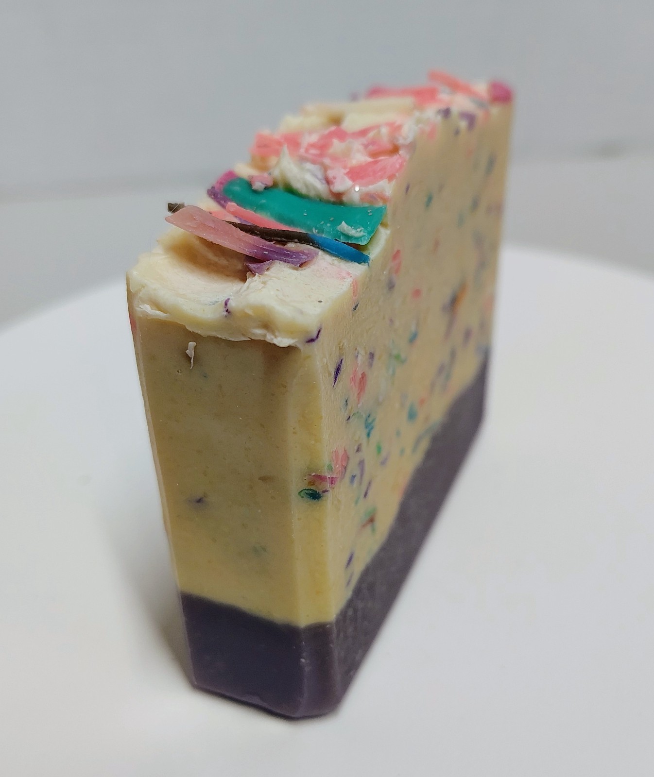 Handmade Goat Milk Soap Bar Sweet Pea Pink Confetti Natural Skin Care Sunhi New