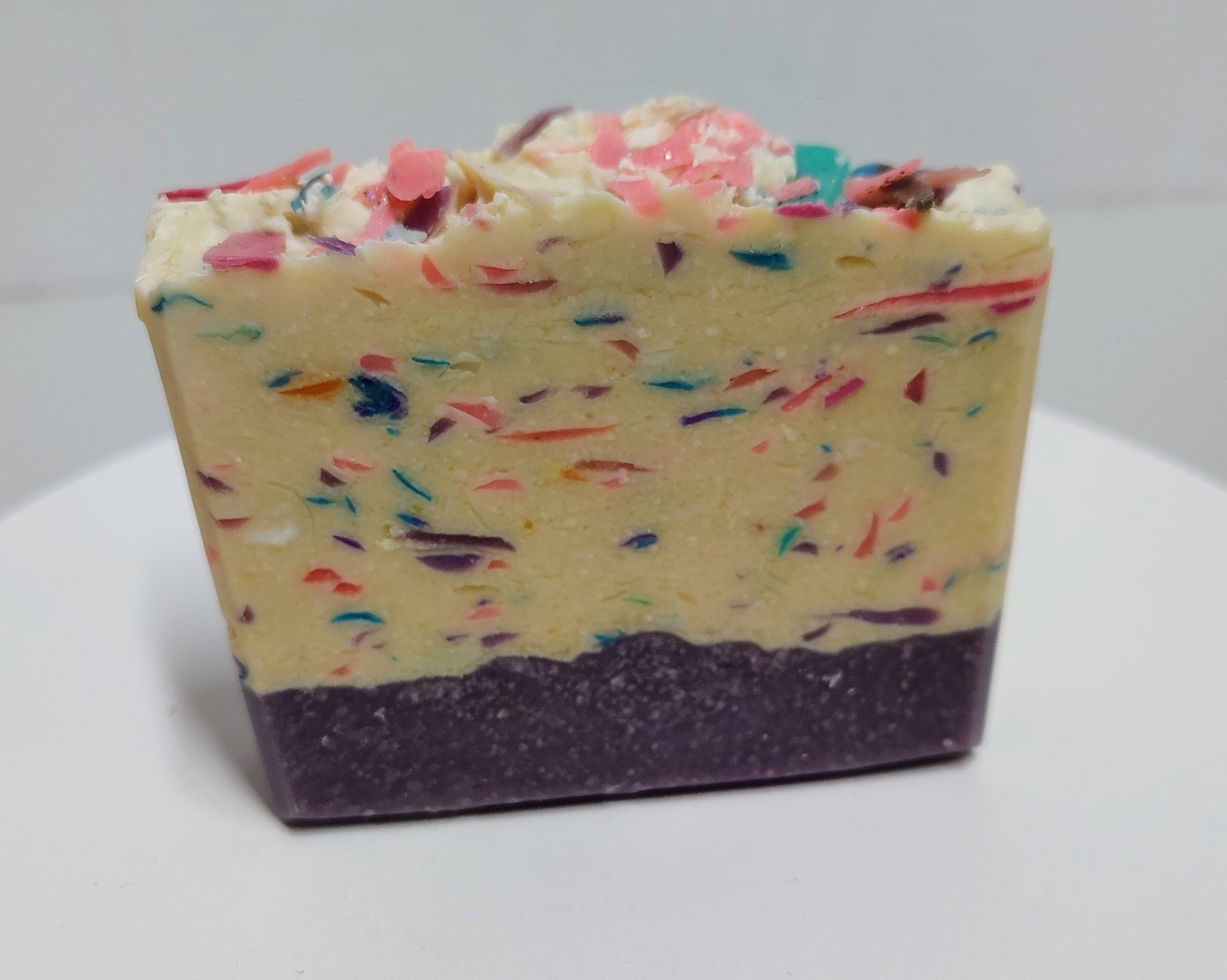 Handmade Goat Milk Soap Bar Sweet Pea Pink Confetti Natural Skin Care Sunhi New