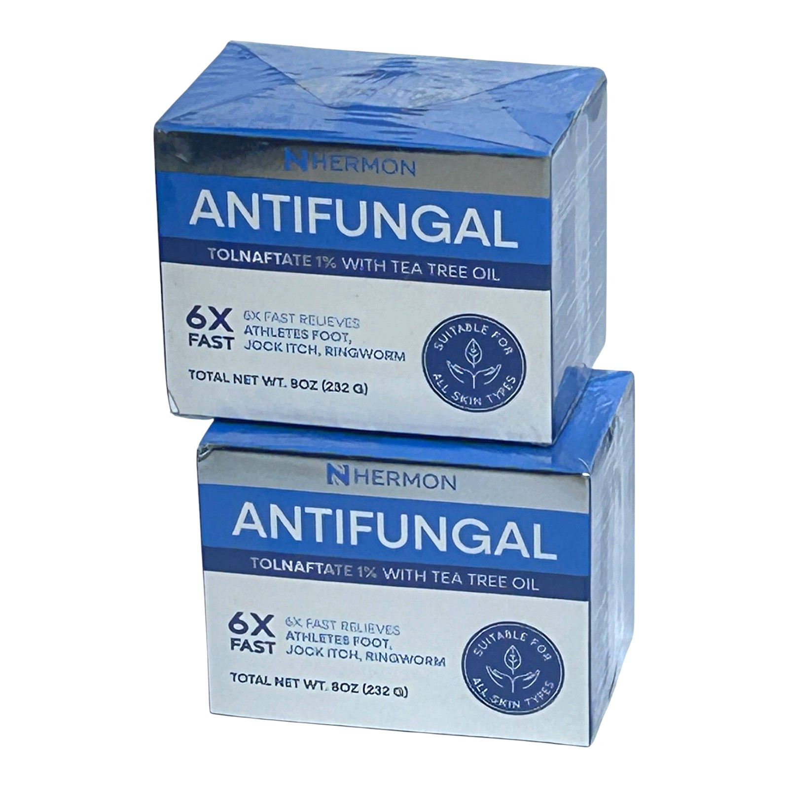 (2) Hermon Antifungal Soap with Tea Tree Oil Antifungal Bar Soothing Care