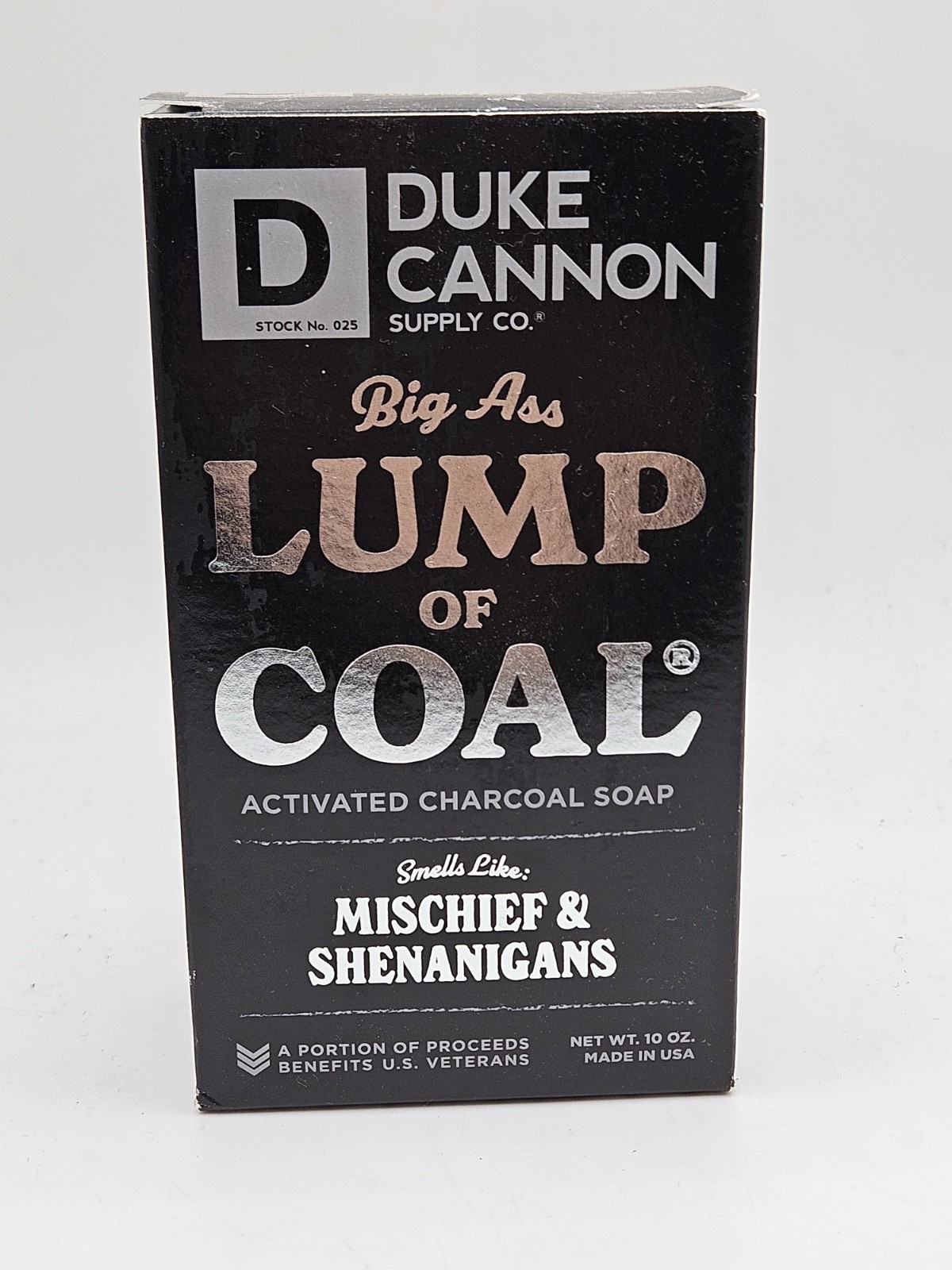 Duke Cannon Big Ass Lump Of Coal Bar Soap 10 oz Activated Charcoal New