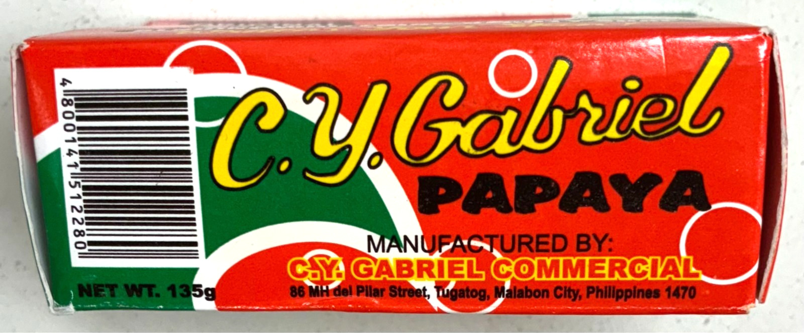 C.Y. Gabriel Papaya with Extract Genuine Whitening Beauty Soap 135g Lot 2 New