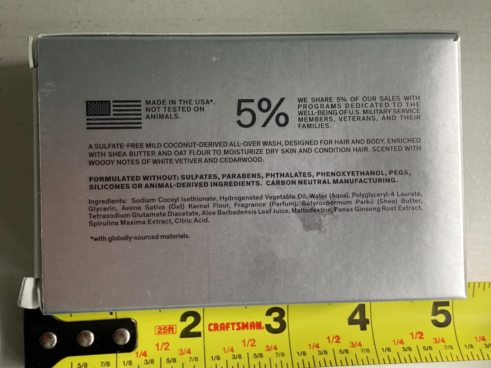 Bravo Sierra USA Hair & Body Solid Cleanser Bar 7 oz Original Scent