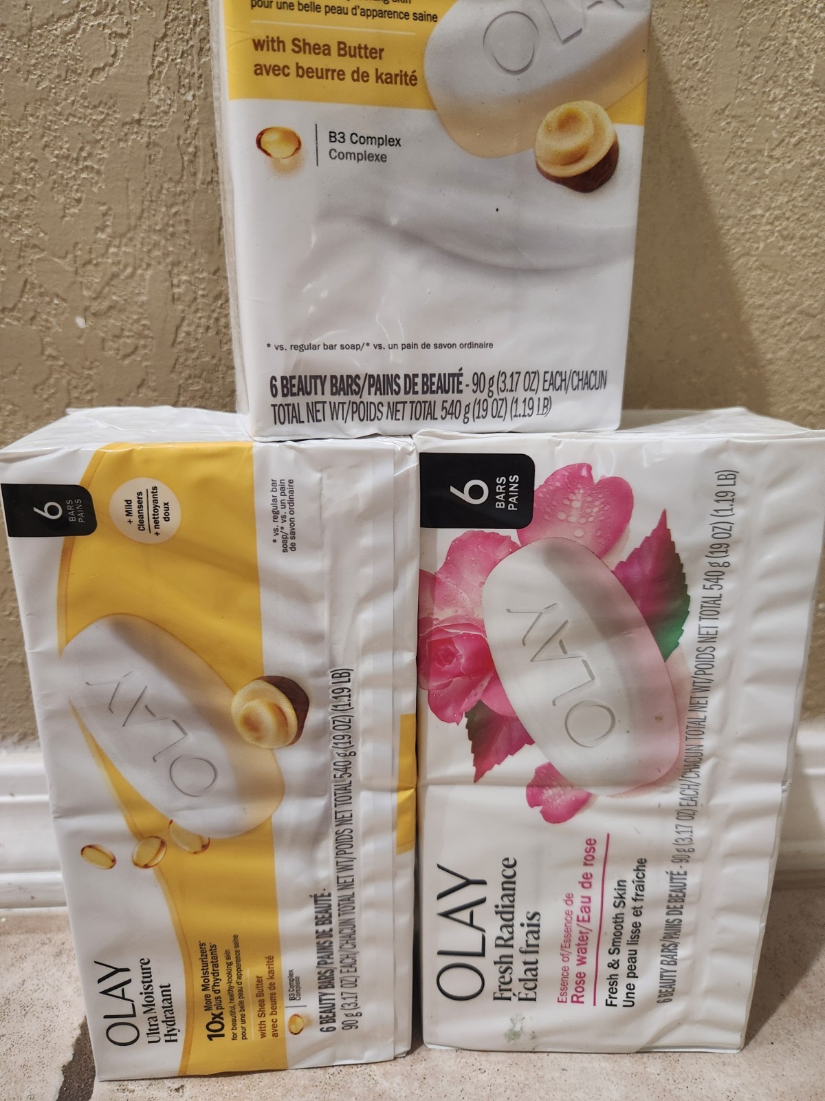 Olay Ultra Moisture Hydrant Shea Butter B3 Complex Beauty Bar Soaps 3.17oz 6pack