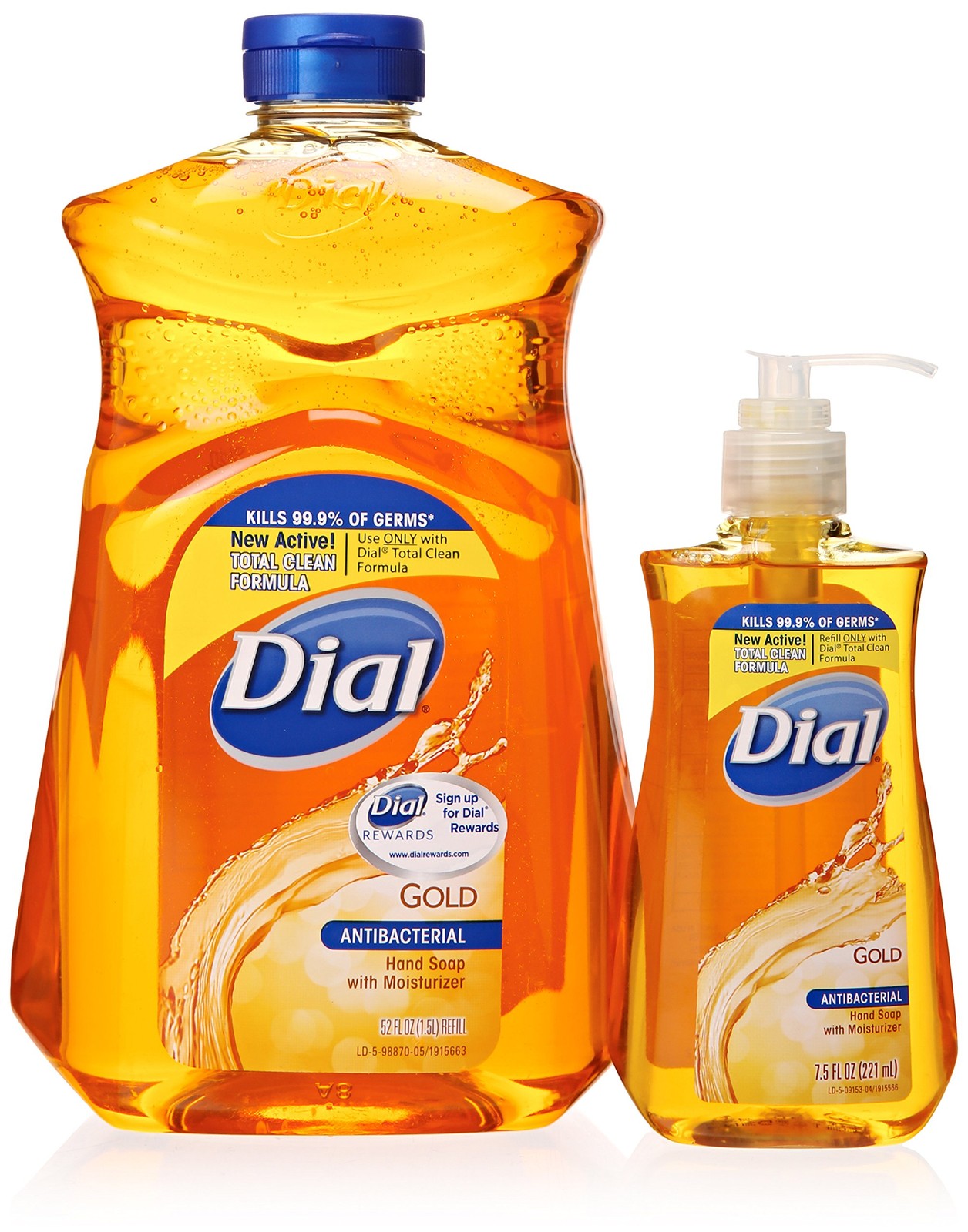 Dial Gold Antibacterial Liquid Soap with Moisturizer, 7.5 2 Piece Set,