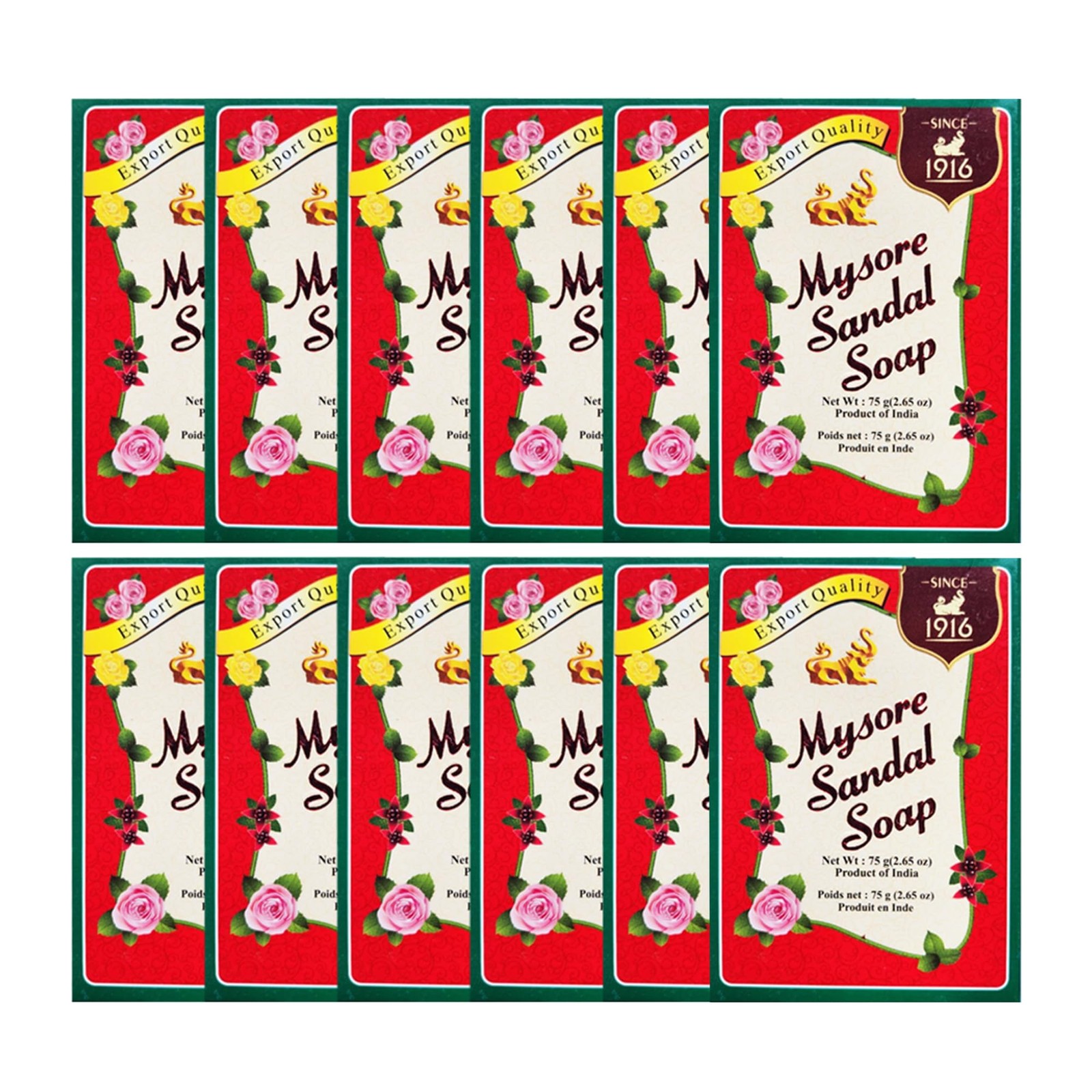 Mysore Sandal Soap 2.65 oz Box (Pack of 12)