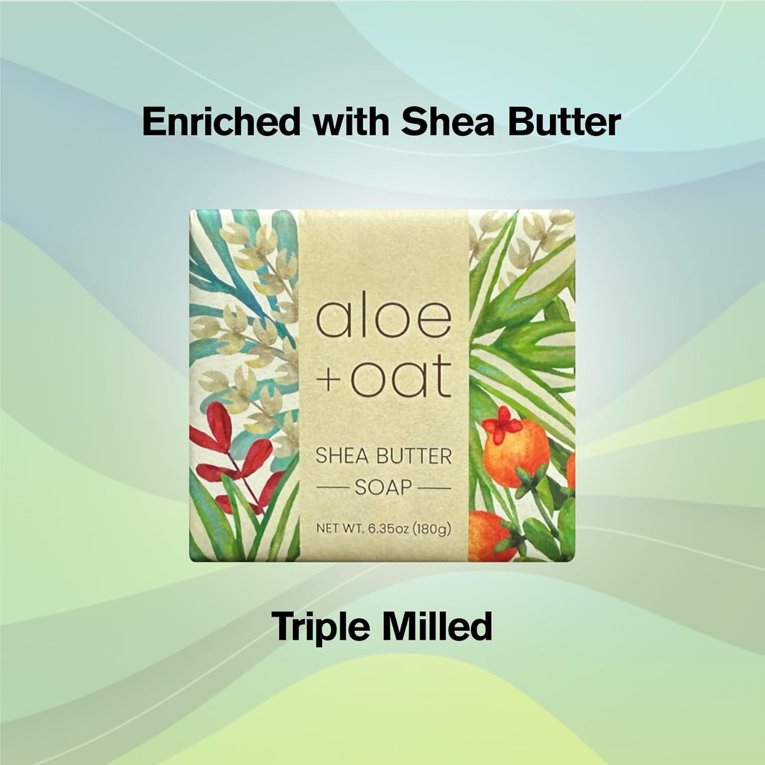 Greenwich Bay Mini Botanical Soap Bars, Aloe and Oat, 12 Pack, 1.9 oz Each Wrap