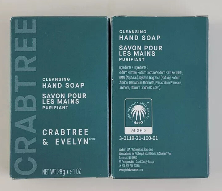 (Set of 15 Bars) Crabtree & Evelyn Cleansing Hand Soap Bar 28g/1 oz each