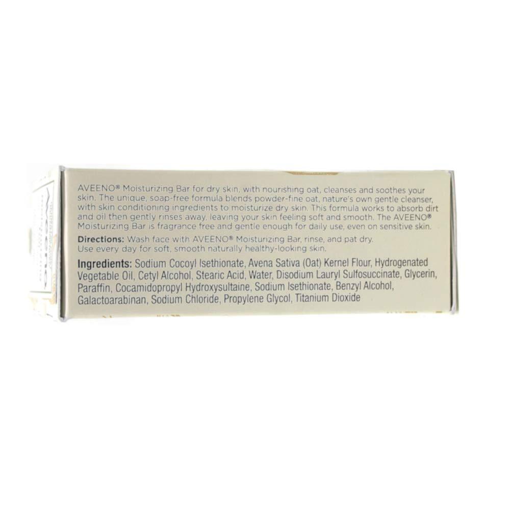 Aveeno Gentle Cleansing Bar 3 Pack 3.5oz Oat Moisturizing for Dry Skin