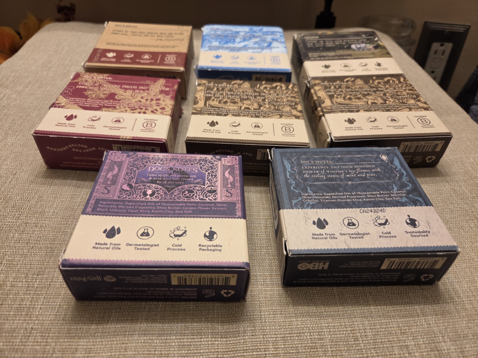 Lot of 8 Empty, Rare Dr Squatch Boxes *NO SOAP, EMPTY BOXES* SEE DESCRIPTION