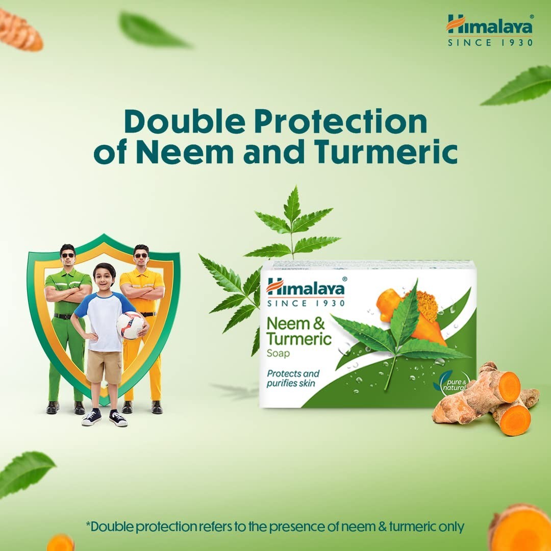 Himalaya Herbals Neem Turmeric Bath Soap 125g Pack of 4 Value Pack