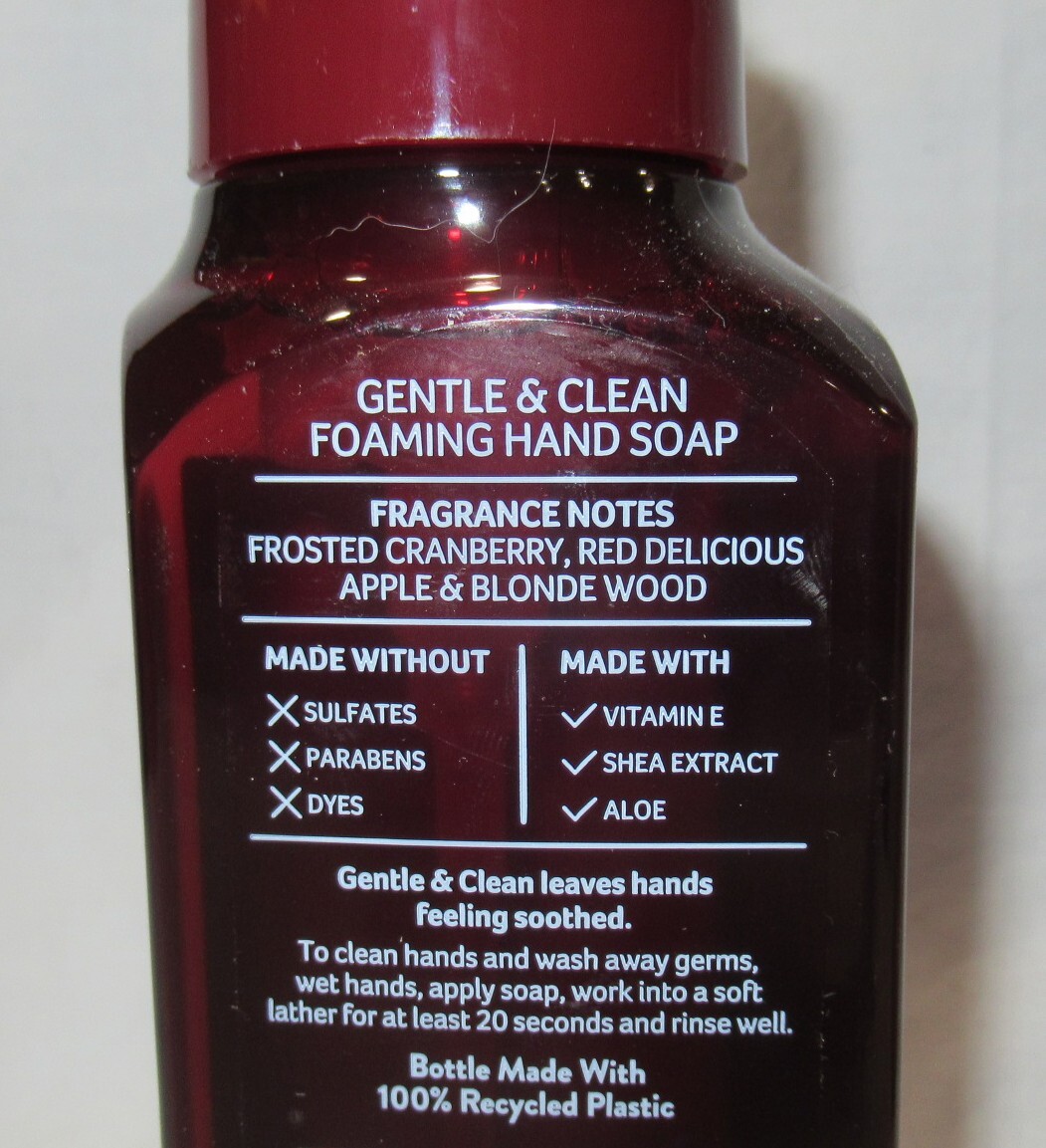 Bath & Body Works Gentle & Clean Foaming Hand Soap Set Lot 2 FROSTED CRANBERRY