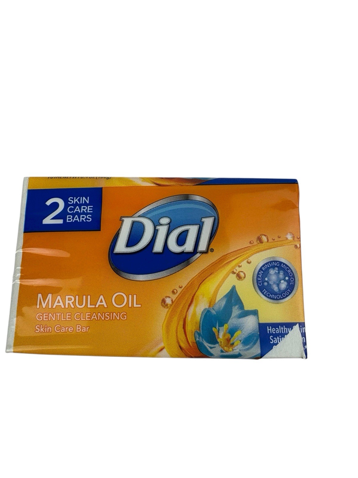 2-Dial Marula Oil Gentle Cleansing Skin Care Bar Soap 3.2 Oz 2 Pack