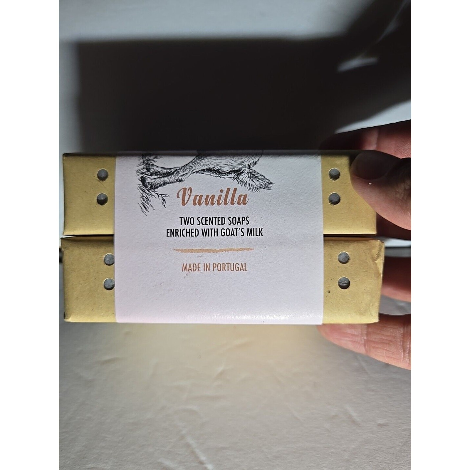 Goat’s milk Vanilla Triple Milled Soap Bar Imported, Portugal 2x7oz/200g