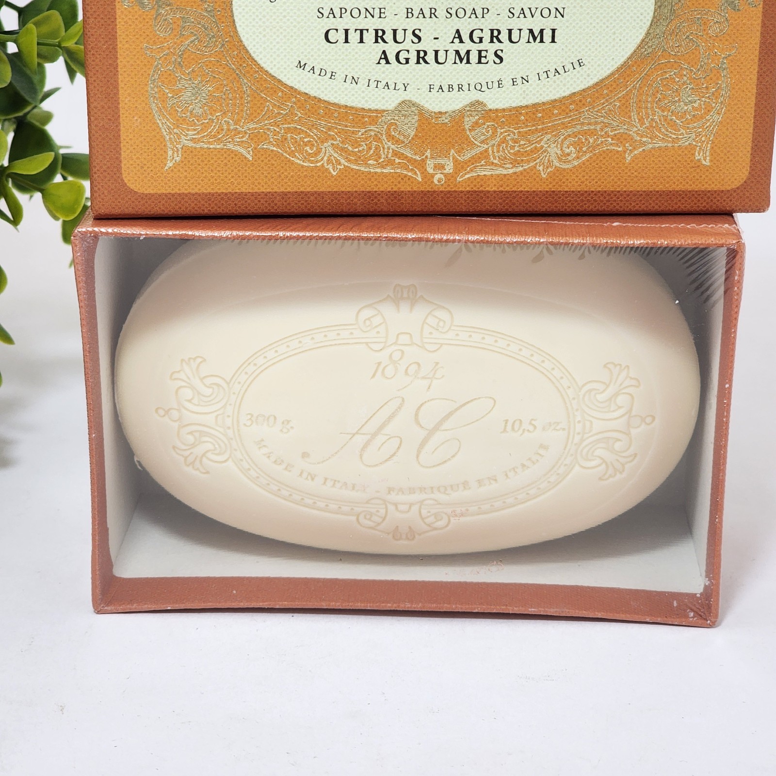Citrus Bar Soap Tuscan Extra Fine Soap Agrumi by Saponerie Mario Fissi 10.5 oz