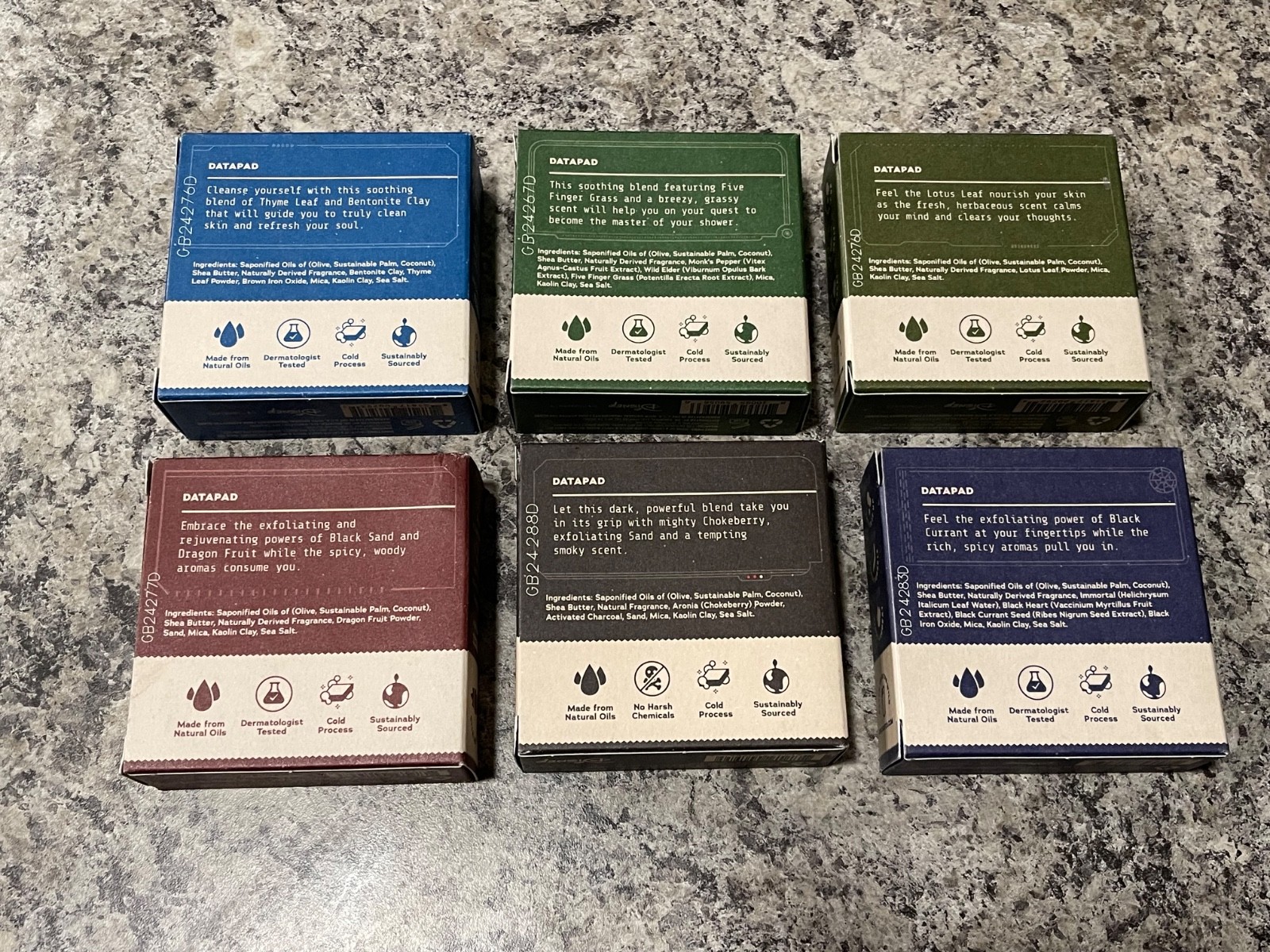 Dr Squatch Limited Edition STAR WARS Soap Complete 6 Bar Set Lot RARE! Vader