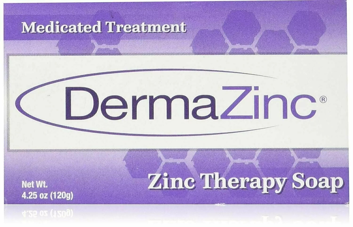 Pack of 3 DermaZinc Zinc Therapy Soap Medicated Treatment Itch Relief 4.25 Ounce