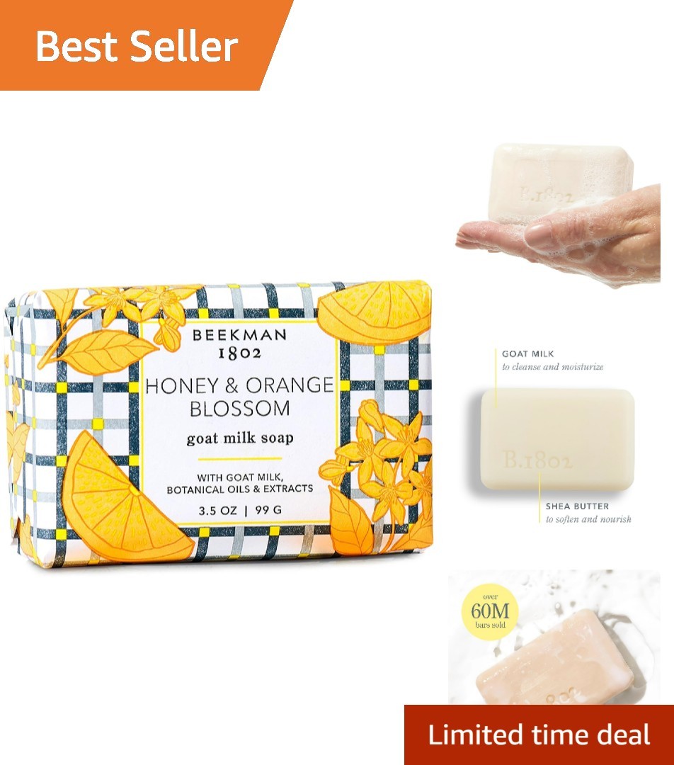 Goat Milk Soap – Moisturizing Hand & Body Soap Bar with Shea Butter & Botanic…