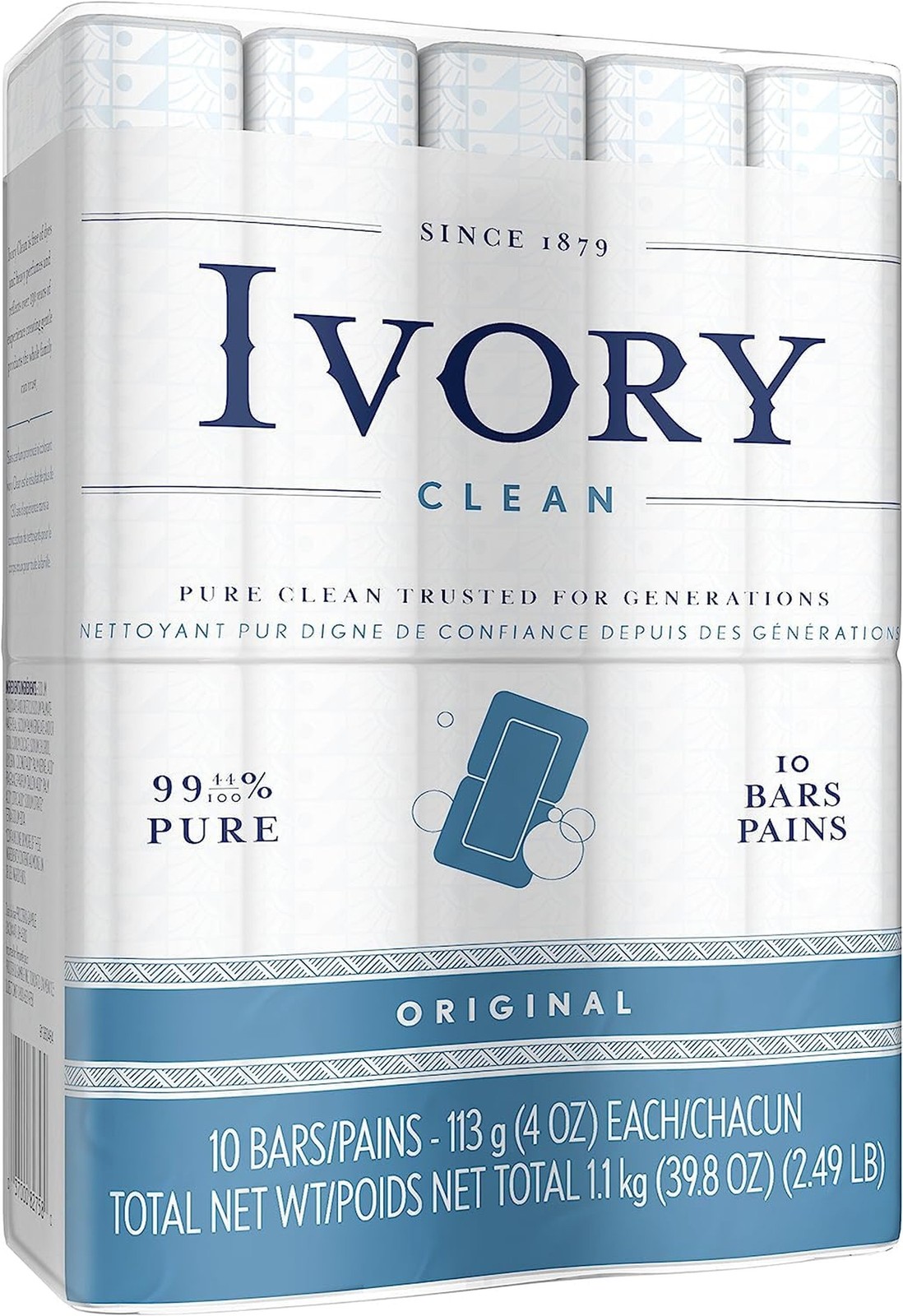 Ivory Gentle Bath Bar Soap, Designed for Whole Family, 99.44% Pure Formula w/…