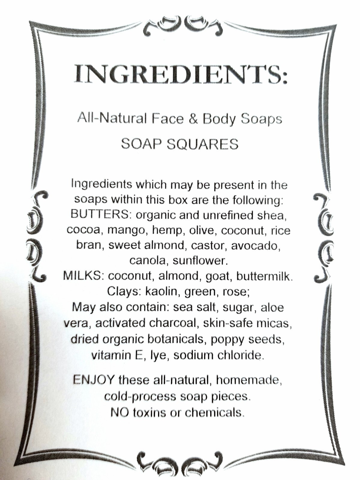 All Natural 1.4 lb. Assorted Deluxe Mini Soap Pieces Face/Body Kids’ Soap – NEW