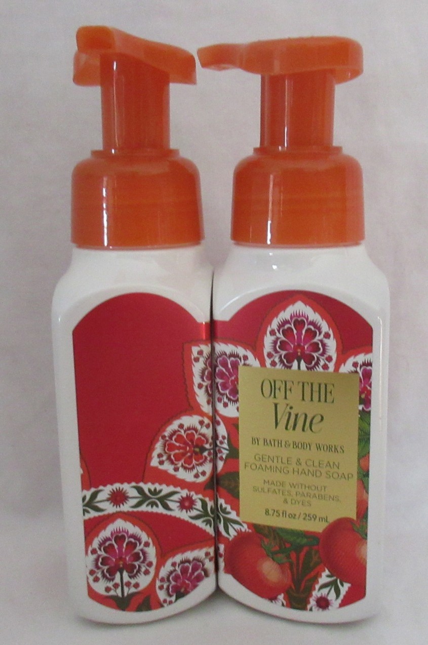 Bath & Body Works Gentle & Clean Foaming Hand Soap Lot Set of 2 OFF THE VINE