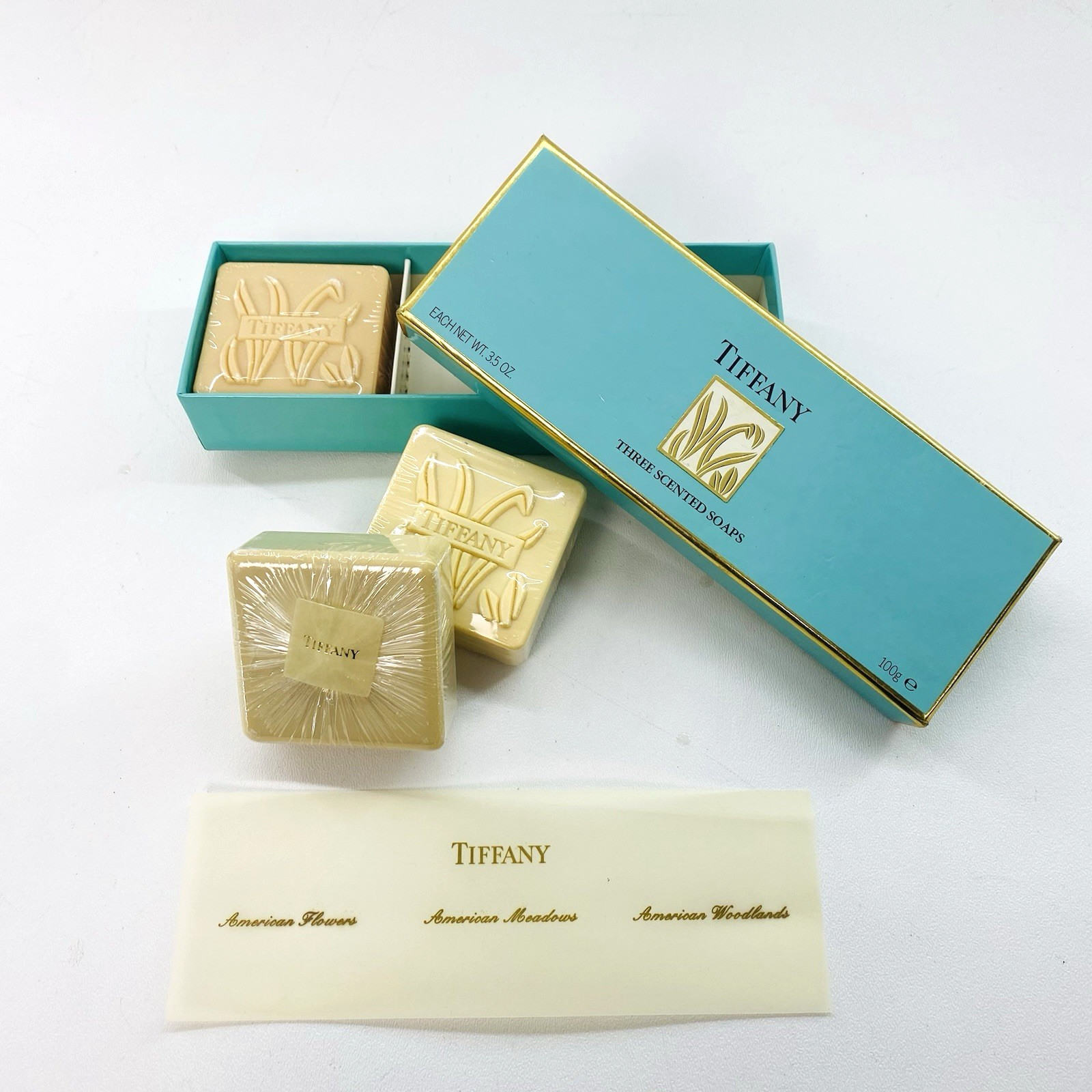 Tiffany & Co Scented Soap Set American Flowers Meadows Woodlands Vintage