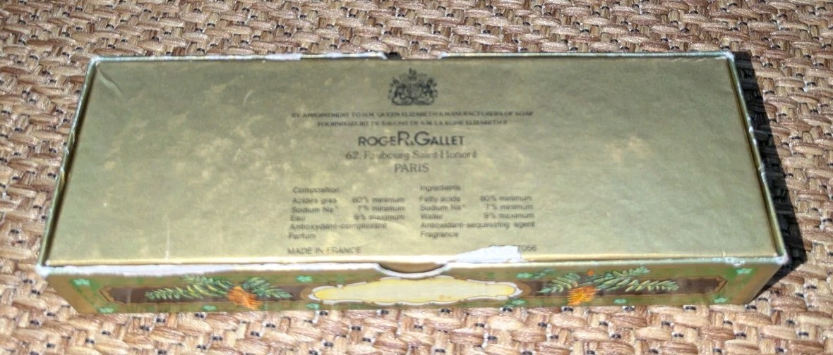 Box of 2 New Roger & Gallet Paris France Fougere Savon Perfumed Soap Wrapped Vtg
