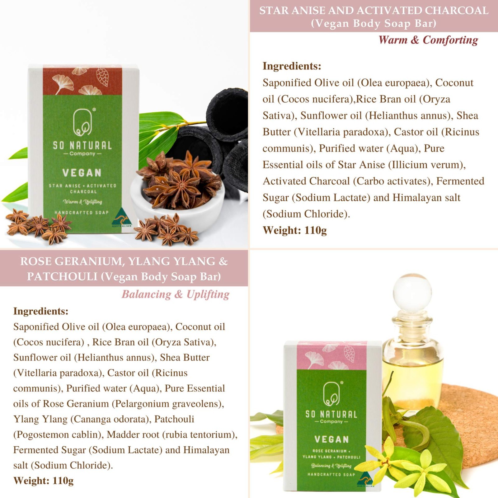 So Natural Handcrafted Soap Bars, Vegan & Goat’s Milk, Natural & Australian Made