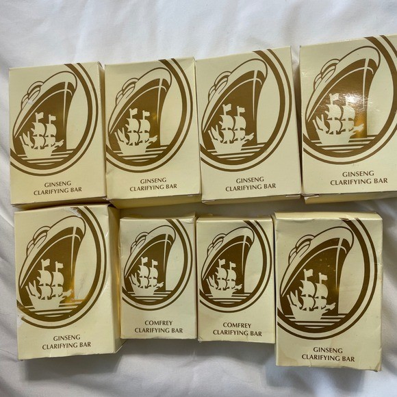 6 Bars Ginseng Clarifying Soap travel size 2 Bar Comfrey Clarifying Soap Vintage