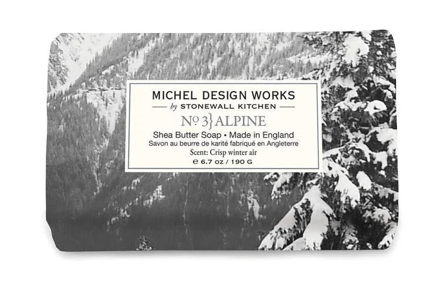ALPINE Michel Design Works shea butter bar soap 6.7 oz in decorative paper