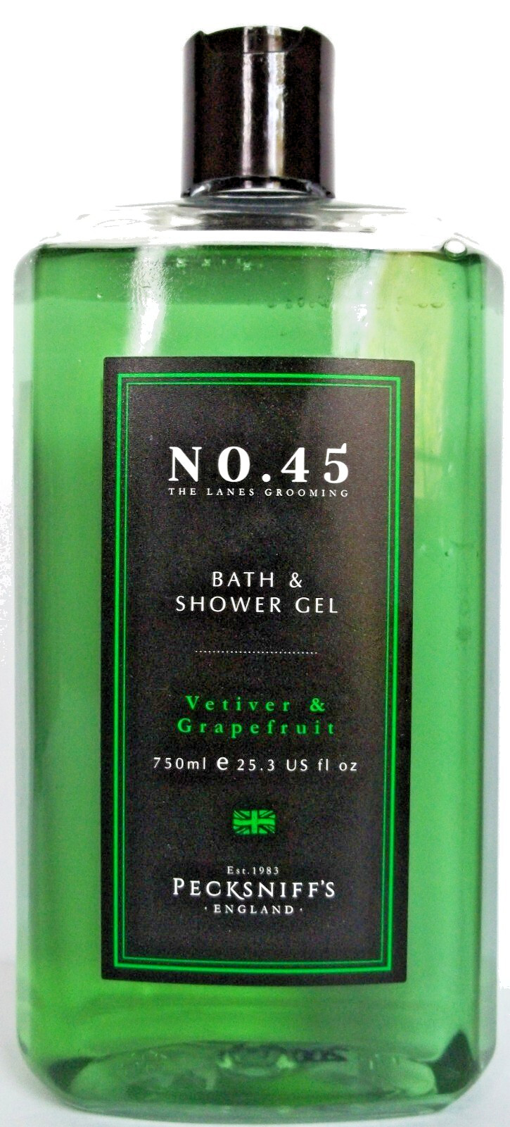 PECKSNIFF’S England No. 45 VETIVER GRAPEFRUIT Bath Shower Gel, 25.3 oz, NEW