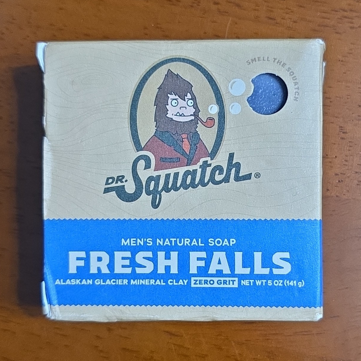 DR. Squatch Fresh Falls Natural Bar Soap for Men, Alaskan Clay, 5 oz