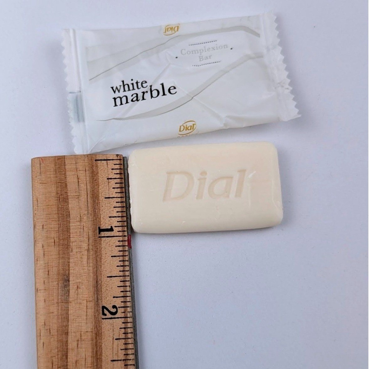 Dial White Marble Complexion Bar Soap Hypoallergenic Bulk 100 Count Travel Size