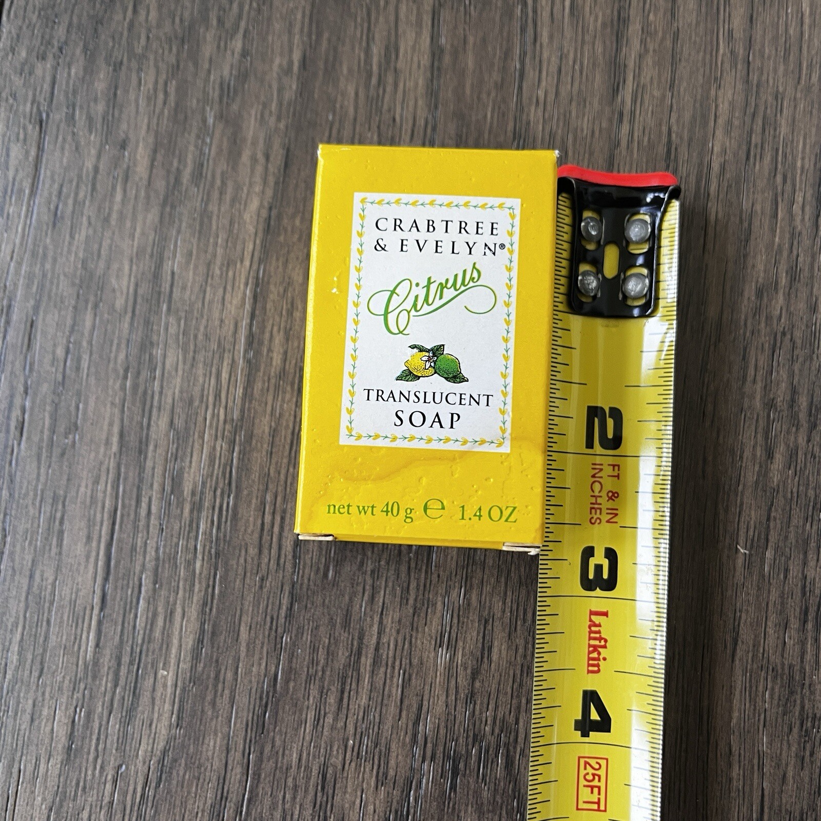 Vintage Crabtree & Evelyn Citrus Bar Soap 1.4 oz NIB