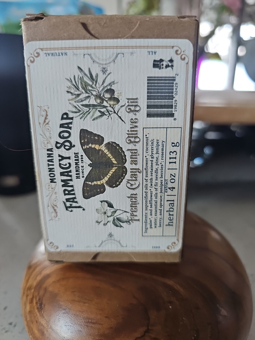 French Clay Olive Oil Soap, Handmade 100% Natural