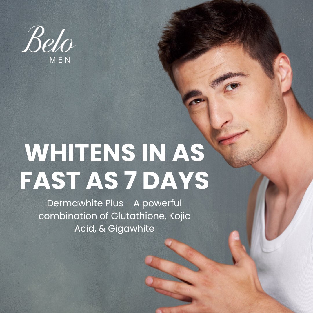 Belo Men Whitening Body Soap Bar Moisturizes w/ Skin Vitamins, 135g