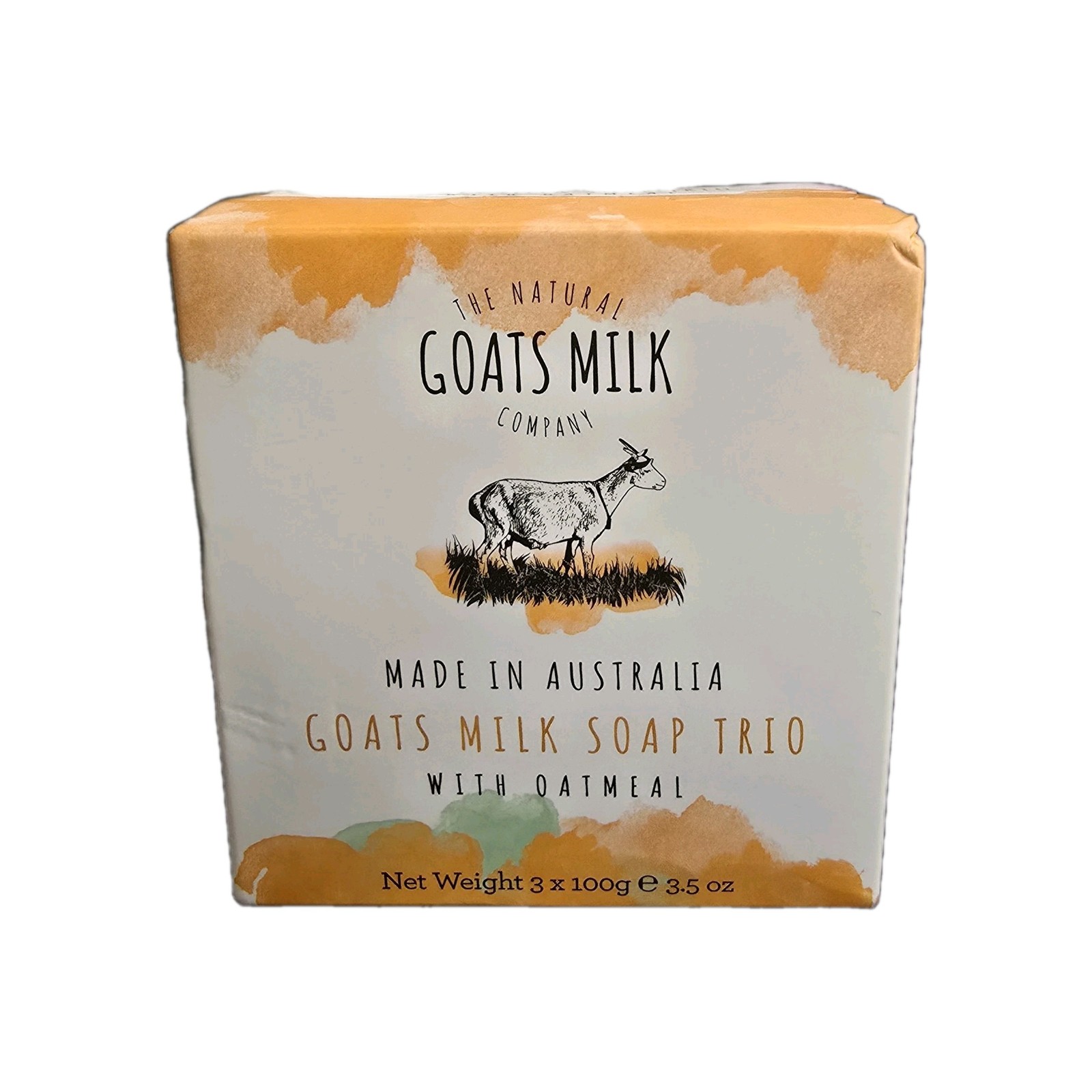 The Natural Goats Milk Company Soap 3 Bars With Oatmeal Made in Australia!!